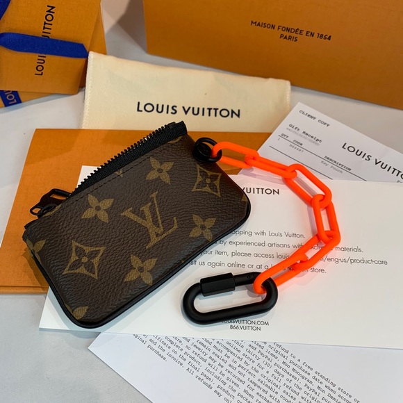 Louis Vuitton Key Pouch Orange Chain